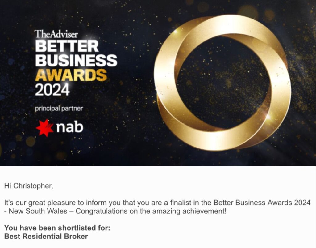 Finalist for ‘Best Residential Broker’ for The Advisers Better Business Awards 2024