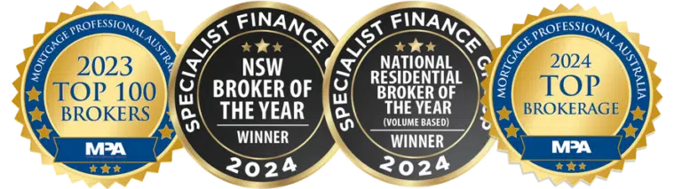 Awards 2024 and 2023 mortgage broker Sydney UF