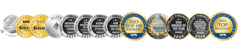 broker awards 2024 to 2017 for mortgage broker Sydney