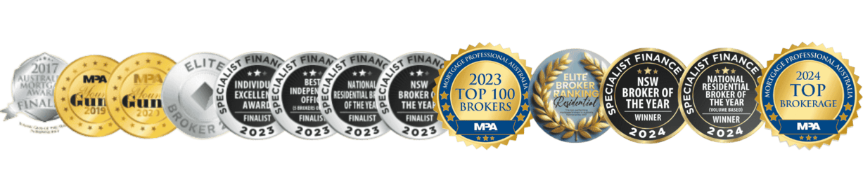 broker awards 2024 to 2017 for mortgage broker Sydney