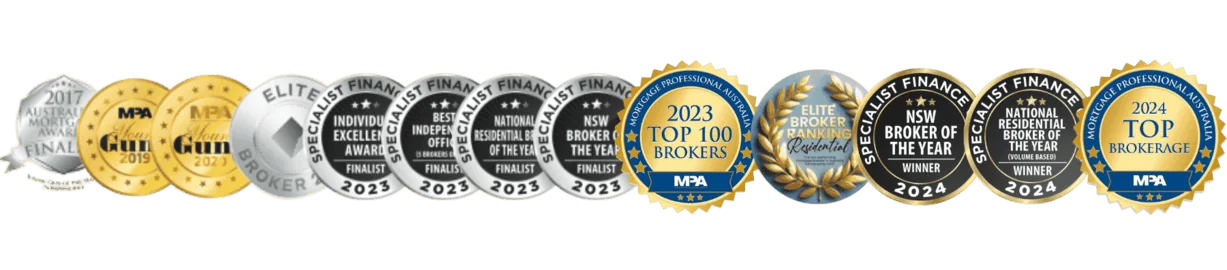 broker awards 2024 to 2017 for mortgage broker Sydney