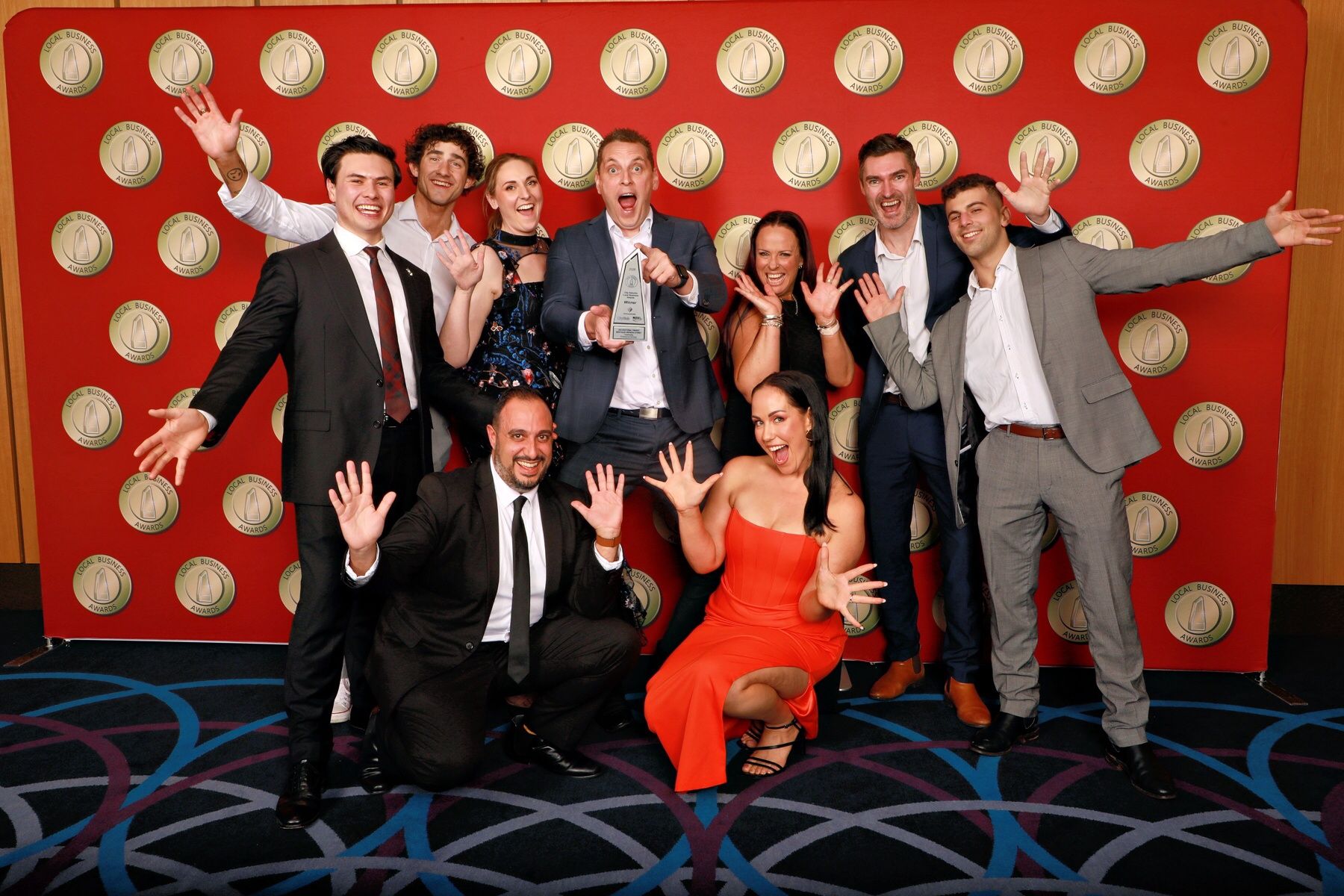 team receiving Outstanding Professional Services at the 2025 Local Business Awards