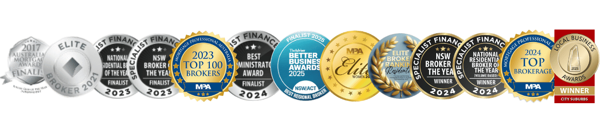 broker awards 2017 to 2025 for mortgage brokers in Sydney